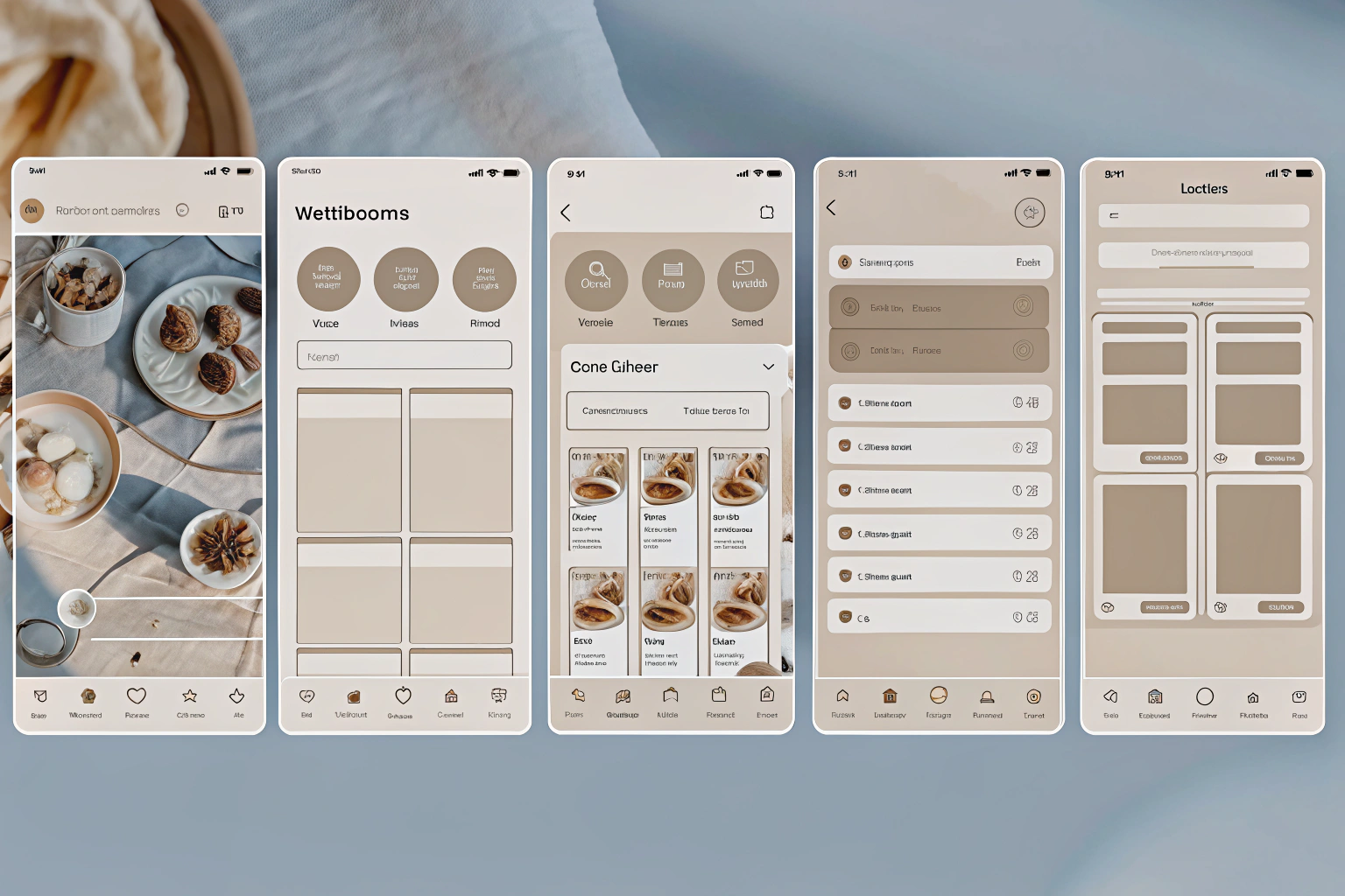 Presentation of a mobile app on multiple screens Presentation of a mobile app on multiple screens
